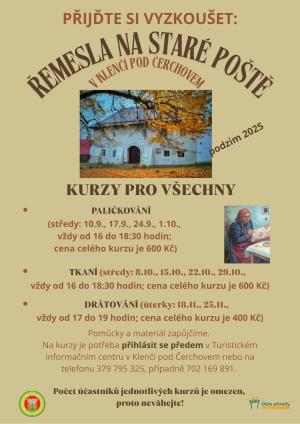 Kurzy řemesel na Staré poště 
